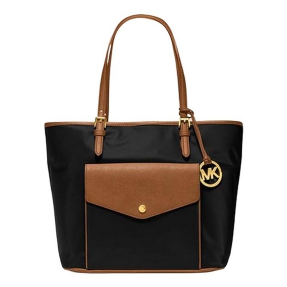 NWOT Michael Kors Jet Setter nylon tote w leather - Picture 1 of 15
